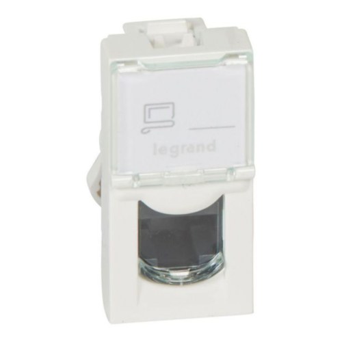 Розетка RJ 45 - Программа Mosaic - категория 5е - UTP - 1 модуль - белый - LCS² Legrand — Legrand 76551