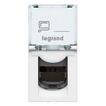 Розетка RJ 45 - Программа Mosaic - категория 5е - UTP - 1 модуль - белый - LCS² Legrand — Legrand 76551, фото 2