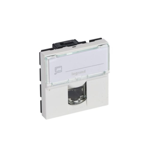 Розетка RJ 45 - Программа Mosaic - категория 5е - UTP - 2 модуля - белый - LCS² Legrand — Legrand 76554