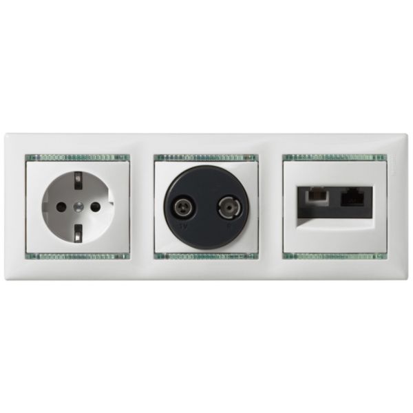 LG-774321-1 Valena Розетка. 2к+З Нем. Стд. Со Шт(Сл. К) Legrand — Legrand 774321