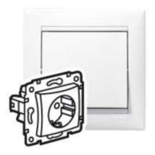 Valena Розетка 2к+З Нем. Стд. (Бел) Legrand — Legrand 774420