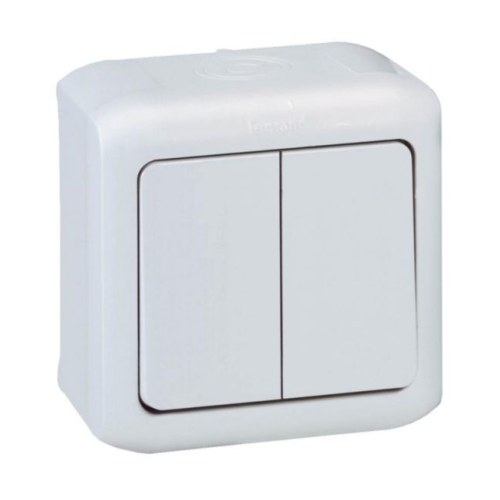 Forix ip44 Переключатель 2х (серый) Legrand — Legrand 782381