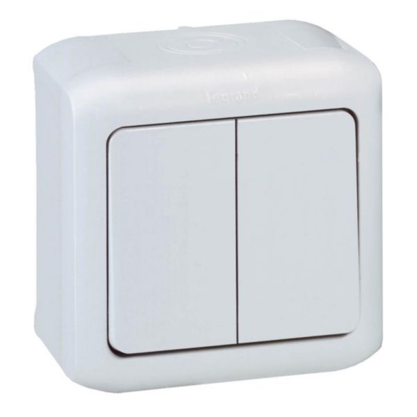 LG-782381-1 Forix ip44 Переключатель 2х (серый) Legrand — Legrand 782381