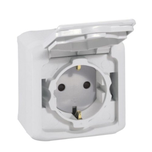 Forix ip44 Розетка с заземлением (серый) Legrand — Legrand 782393
