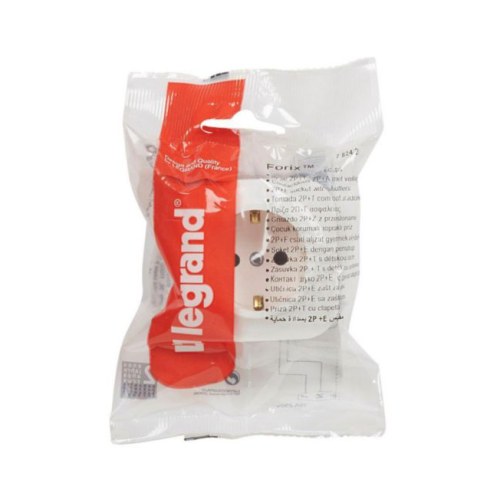 Forix Розетка с заз. и со шторкамиками (бел. ) Legrand — Legrand 782420