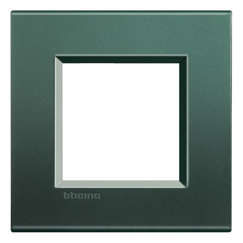 Рамка металлическая 1-постовая, цвет зелёный — Bticino BT-LNA4802PK