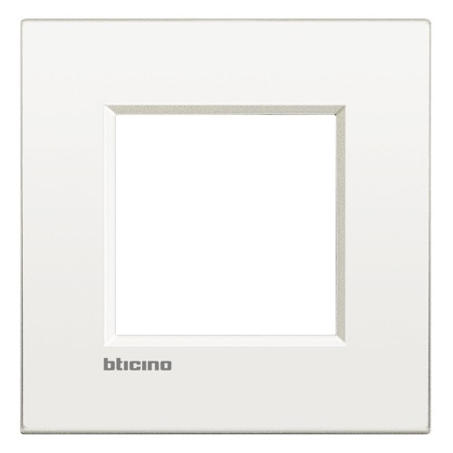 Рамка металлическая 1-постовая, цвет белый — Bticino BT-LNE4802BN