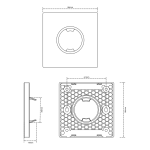 Накладная панель для датчиков серии MiNi, 86 стандарт, артикул MINI-86-PANEL