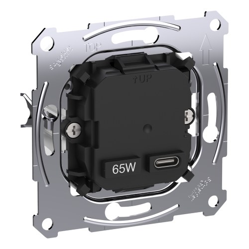 MTN4366-0130 Merten Розетка с USB выходом тип C, 65вт Schneider Electric — Schneider Electric MTN4366-0130