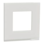 UNICA PURE рамка 1-постовая, горизонтальная, МАТОВОЕ/белый — Schneider Electric NU600289