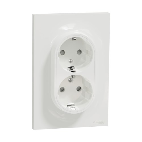 S521087 Odace Двойная розетка Schneider Electric — Schneider Electric S521087