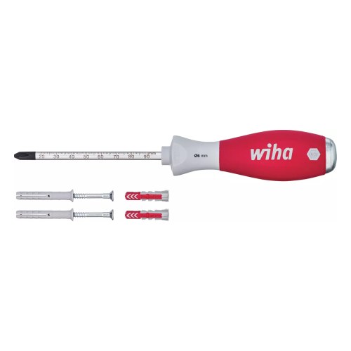 Ударная отвертка SoftFinish для забивания дюбелей PH2 x 100 мм — Wiha W41289