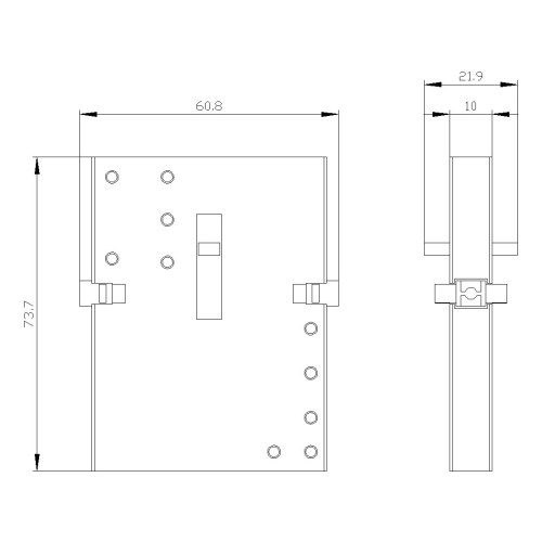Механическая блокировка Siemens 3RA2 монтаж сбоку для контакторов S2/S3 — Siemens 3RA2934-2B