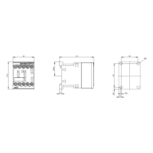 Контактор Siemens 3RT2 3P 9A 4кВт катушка 230В AC типоразмер S00 — Siemens 3RT2016-1AP01