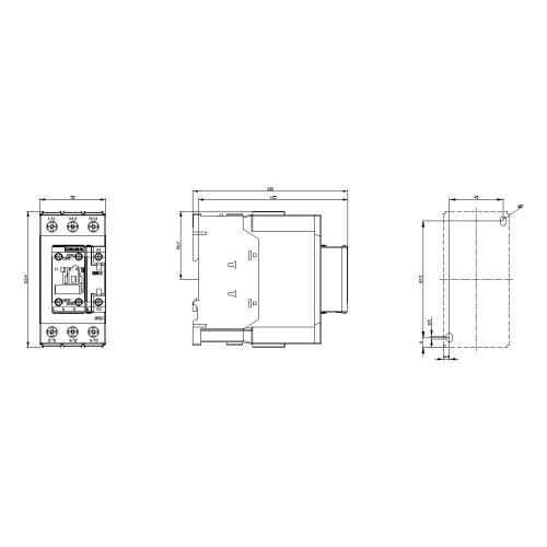 Контактор Siemens 3RT2 3P 40A 18,5кВт катушка 230В AC типоразмер S2 — Siemens 3RT2035-1AP00