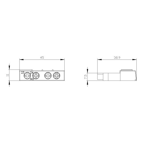Блок вспомогательных контактов Siemens 3RV2 2 НО для 3RV2 — Siemens 3RV2901-1F