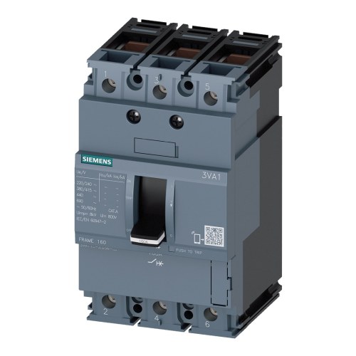 Автоматический выключатель в литом корпусе Siemens 3VA1 3P 125A 25кА — Siemens 3VA1112-3ED36-0AA0