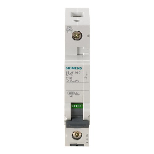 Автоматический выключатель Siemens 5SL6 1P C 16A 6кА — Siemens 5SL61167