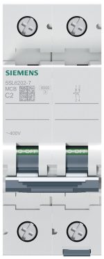 Автоматический выключатель Siemens 5SL6 2P C 2A 6кА — Siemens 5SL62027, фото 2