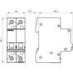 Автоматический выключатель Siemens 5SL6 2P C 2A 6кА — Siemens 5SL62027, фото 5