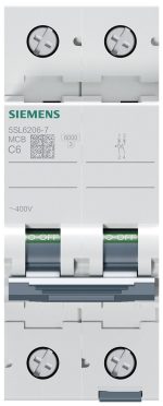 Автоматический выключатель Siemens 5SL6 2P C 6A 6кА — Siemens 5SL62067, фото 2