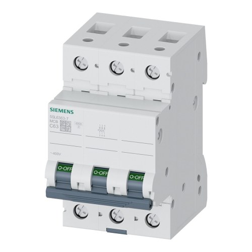 Автоматический выключатель Siemens 5SL6 3P C 63A 6кА — Siemens 5SL63637