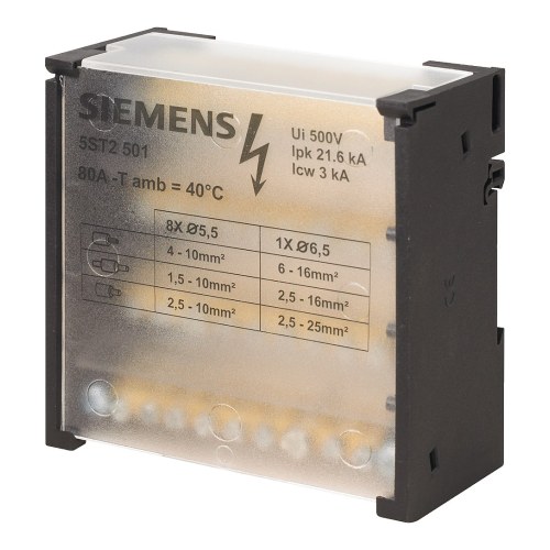 Распределительный блок Siemens 5ST2 4P 80A 500В на DIN-рейку — Siemens 5ST2501