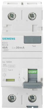УЗО Siemens 5SV3 1P+N 40A 30мА тип A — Siemens 5SV33146