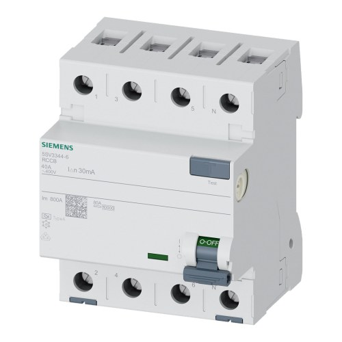 УЗО Siemens 5SV3 4P 40A 30мА тип A — Siemens 5SV33446