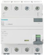 УЗО Siemens 5SV3 4P 63A 30мА тип A — Siemens 5SV33466