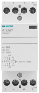 Контактор модульный Siemens 5TT5 25A 4НО катушка 230В AC — Siemens 5TT5830-0