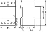 Контактор модульный Siemens 5TT5 40A 4НО катушка 230В AC — Siemens 5TT5840-0, фото 3