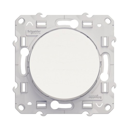 S520206 Odace Кнопочный выключатель, цвет белый Schneider Electric — Schneider Electric S520206