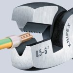 KNIPEX Инструмент для обжима контактных гильз с торцевой установкой — Knipex 97 81 180, фото 2