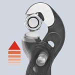 KNIPEX Клещи переставные-гаечный ключ "RAPTOR", с чернением серого цвета, полированная головка, ручки покрытые противоскользящим пластиком — Knipex 87 41 250, фото 5