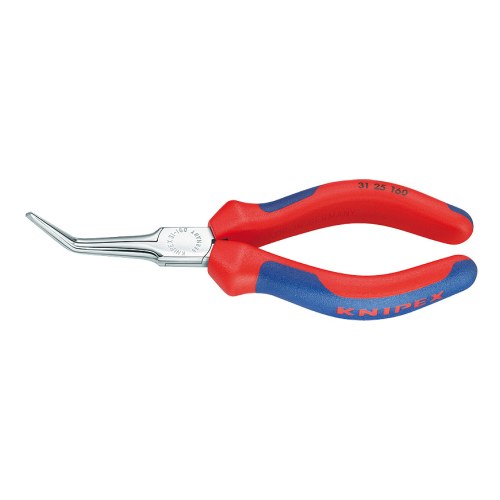 KNIPEX Плоскогубцы захватные (острогубцы) изогнутые, хромированные, ручки с двухкомпонентными чехлами — Knipex 31 25 160