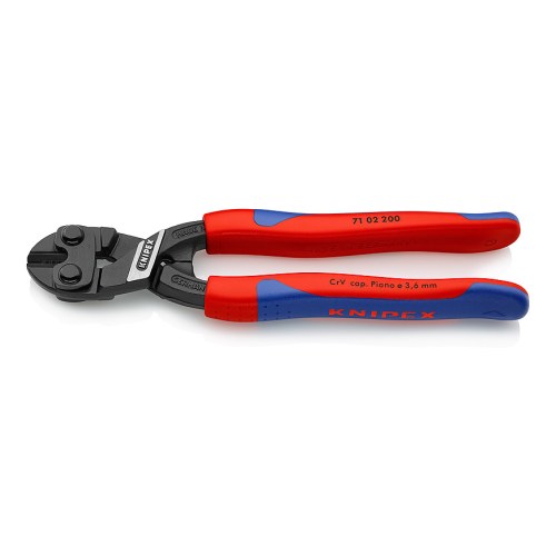 KNIPEX CoBolt® компактный болторез, с чернением, ручки с тонкими многокомпонентными чехлами — Knipex 71 02 200