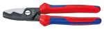 KNIPEX Ножницы для резки кабелей с двойными режущими кромками, вороненый инструмент, ручки с двухкомпонентными чехлами — Knipex 95 12 200