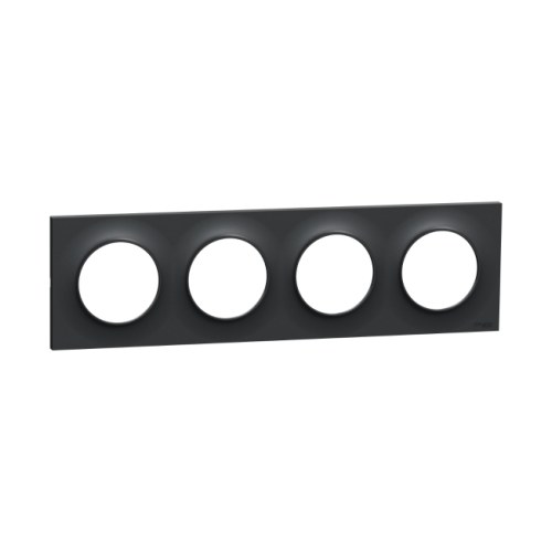 S540708 Odace Рамка 4-постовая, цвет антрацит Schneider Electric — Schneider Electric S540708
