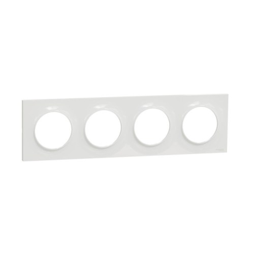 S520708 Odace Рамка 4-постовая, белая Schneider Electric — Schneider Electric S520708