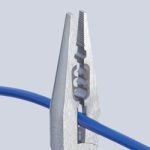 KNIPEX Плоскогубцы электрика, с чернением, полированная головка, ручки с двухкомпонентными чехлами — Knipex 13 02 160, фото 6