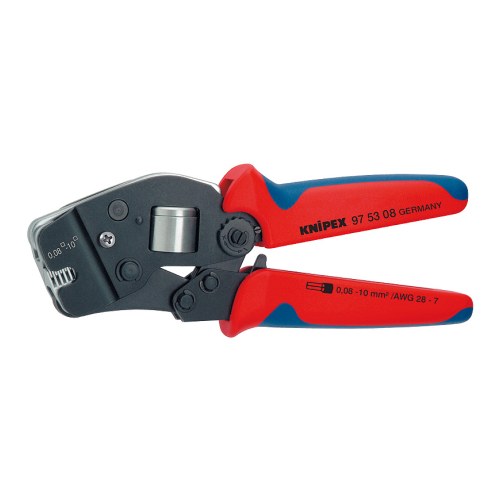 KNIPEX Пресс-клещи для контактных гильз, самонастраивающиеся с торцевой установкой — Knipex 97 53 08
